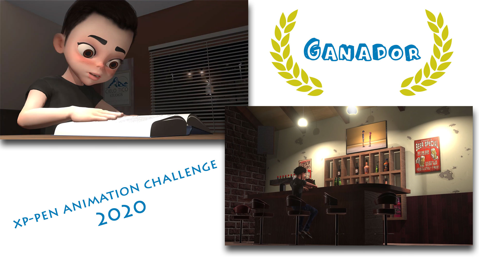 Imágenes del cortometraje ganador del XP-PEN Animation Challenge